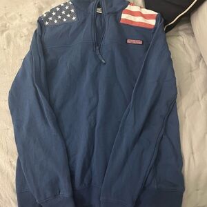 Women’s Blue Half-Zip Shep Shirt